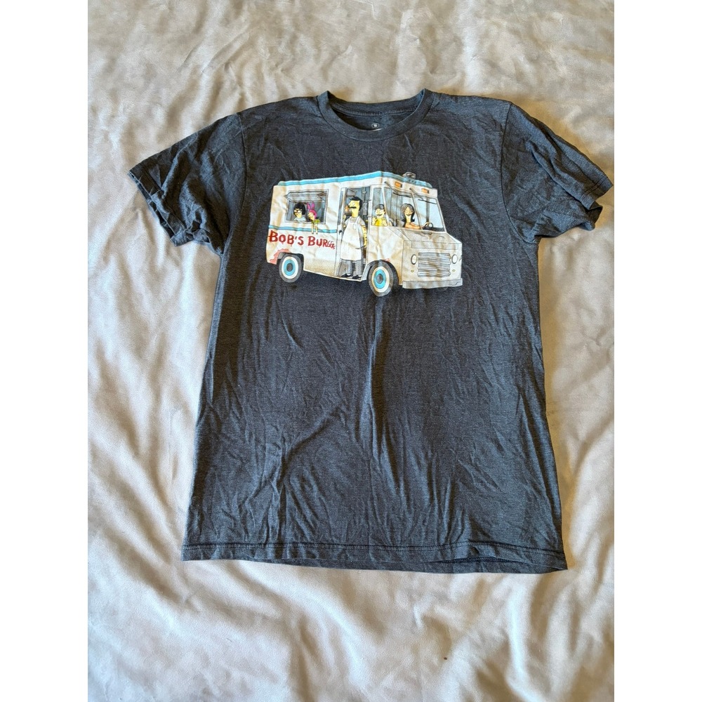 Bobs Burgers Ripple Junction Food Truck Graphic T-Shirt Mens Medium Gray Heather